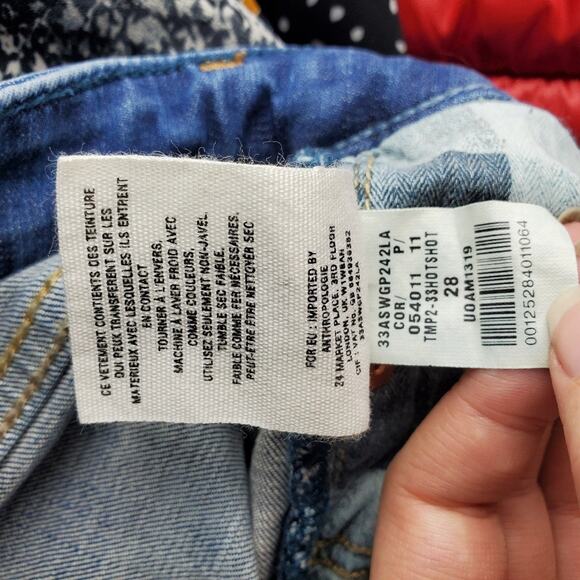 Anthropologie Pilcro and the Letterpress Stet Modest Denim Shorts Size 28 - Picture 5 of 6